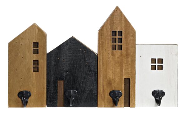 PERCHERO PARED MADERA METAL CASAS