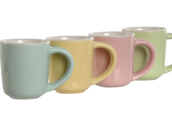 SET CAFE PORCELANA 4 TAZAS 90ML