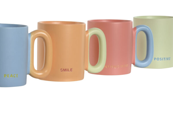 TAZA PORCELANA SMILE 420 ML
