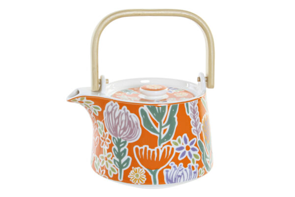 TETERA PORCELANA Y MADERA 750ML