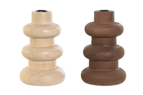 CANDELABRO PINO NATURAL